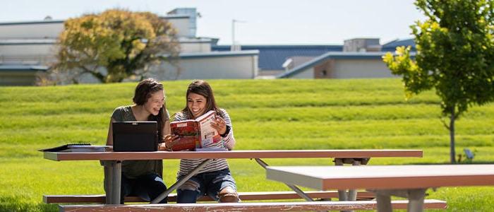 Students outside